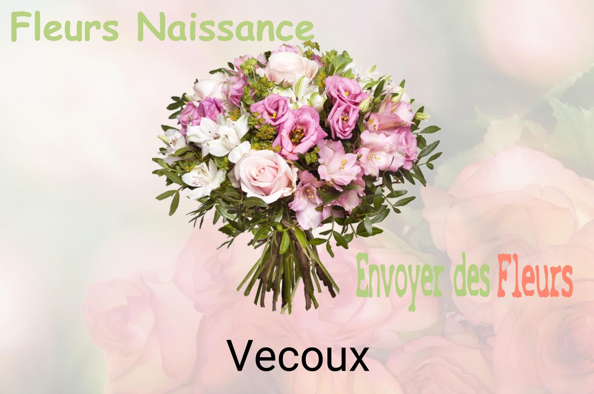 Bouquet de fleurs de naissance livré à Vecoux